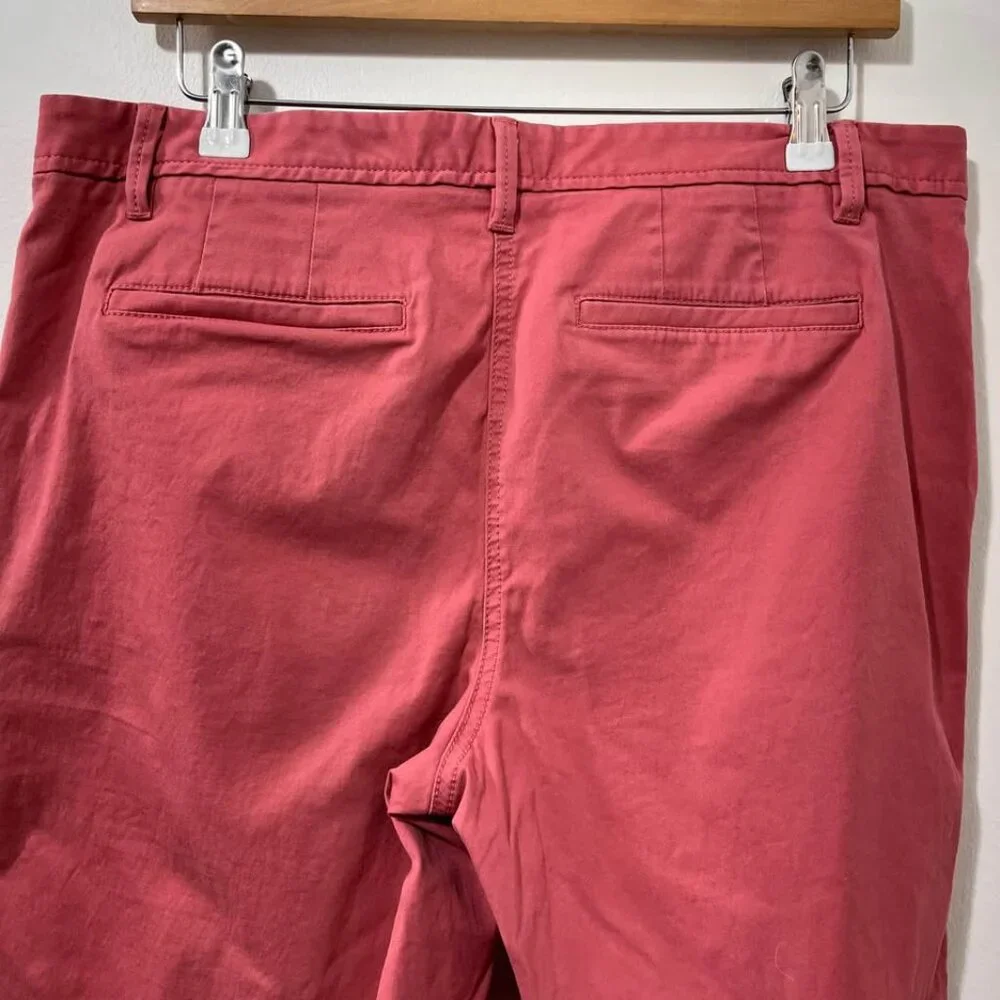 Talbots Relaxed Chino Elevated Coral Casual Colorful Summer Dress Pant [size 10] - Picture 8 of 10